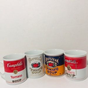 4 125th Anniversary Campbell's Tomato Soup Mugs